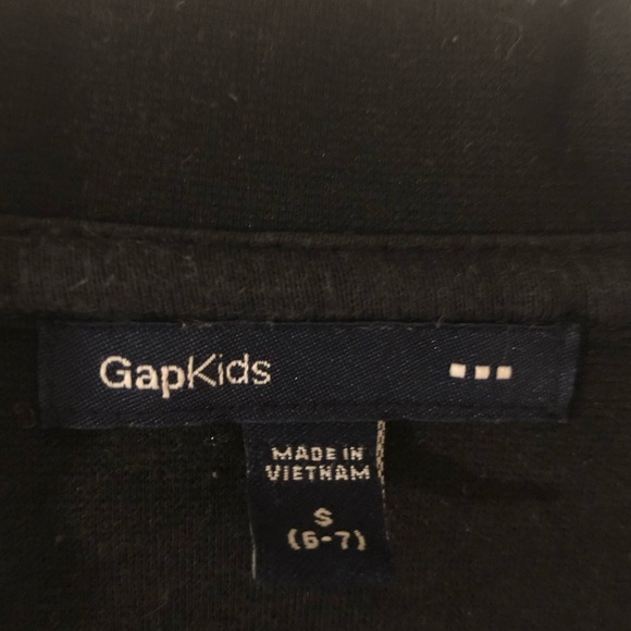 Gap kids black zip up fashion jacket girls small - Picture 3 of 6